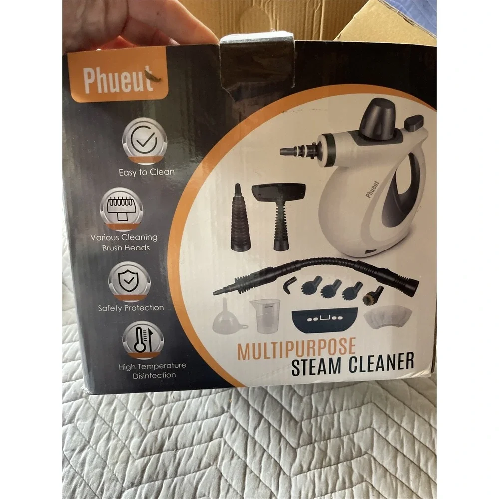 Multipurpose Steam Cleaner Various Heads Disinfection Large Tank Chemical Free